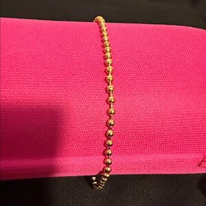 Elegant 18K Plated Gold Beaded Bracelet